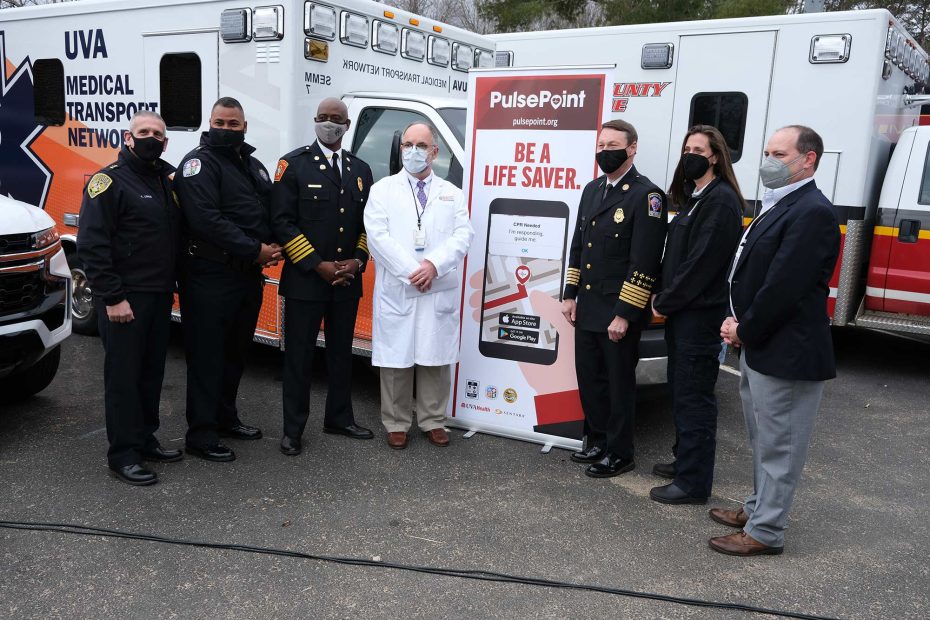 CUA ECC group photo with PulsePoint sign
